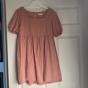 Pink babydoll dress from shien